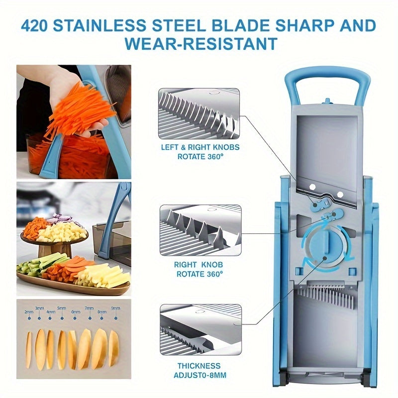 Multifunctional Vegetable Cutter – Safe, Mess-Free & Easy Chopping Tool